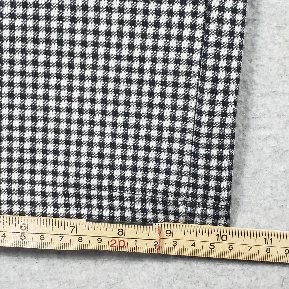 Zara Girls‎ Jumpsuit Houndstooth Wide Leg Size 11-12 Black White Puff Sleeve EUC